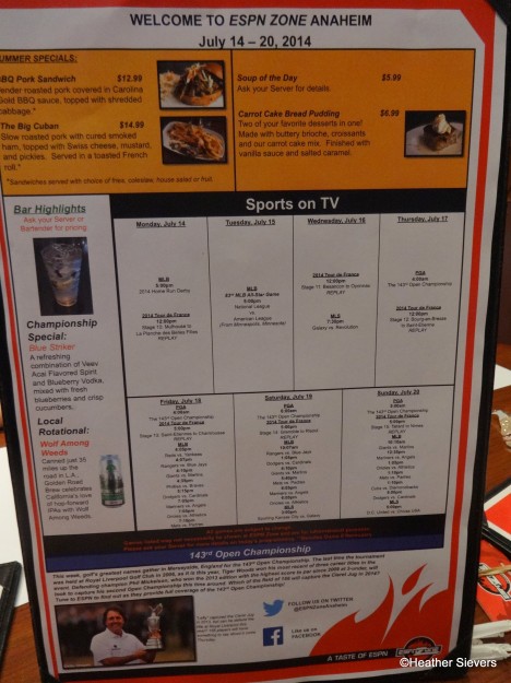 ESPN Zone Specials & Sports