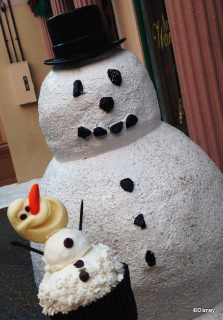 Olaf Cupcake