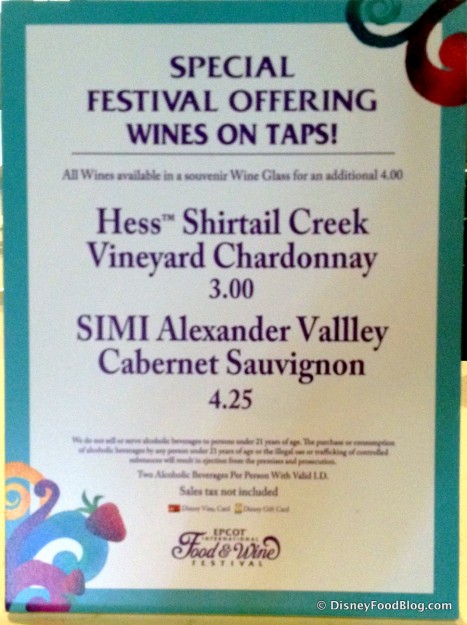 Liberty Inn 2014 Food and Wine Special Menu