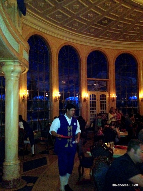 Snow Falls Outside the Windows, Setting the Scene for an Enchanted Night in the Castle