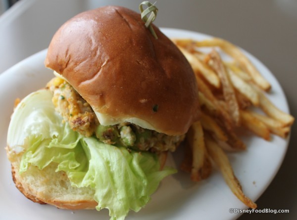 House-Made Vegetable Burger with Fries