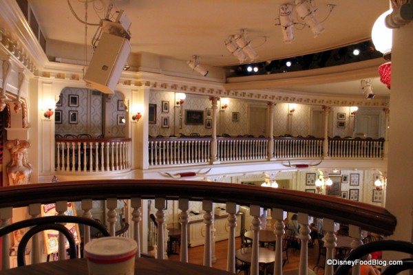 Upstairs view from the box