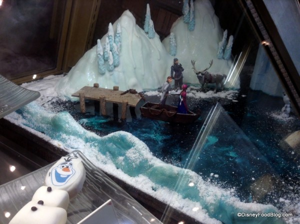 Frozen scene at Kringla Bakeri og Kafe