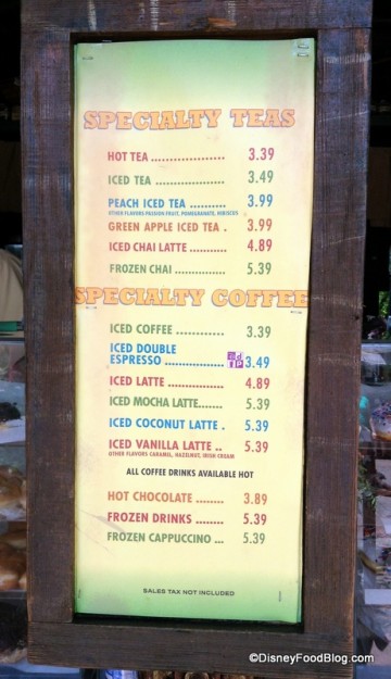 Royal Anandapur Tea Company Menu