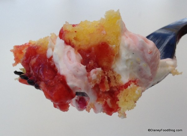 Bite of Strawberry and Cream cupcake