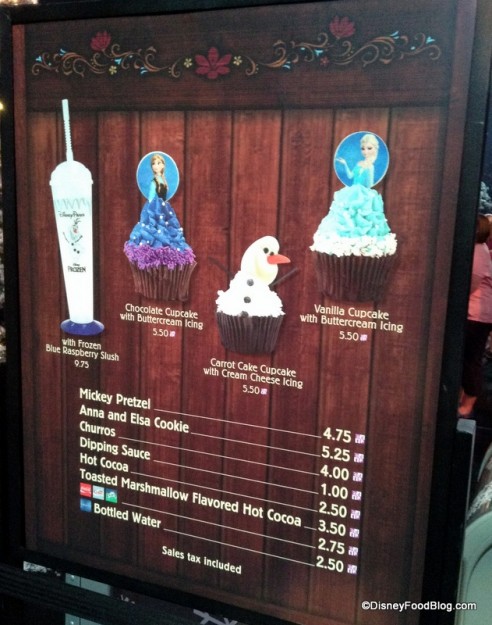 Sweet Treat Bar Menu