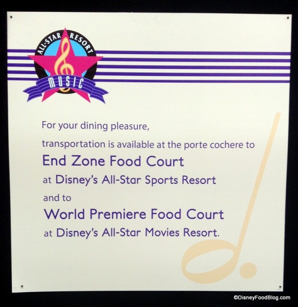 Intermission Food Court Refurbishment sign