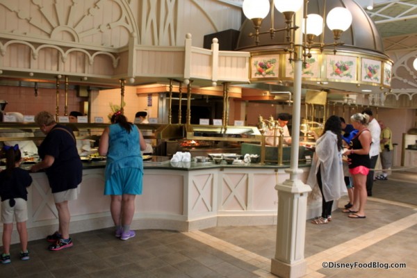 Close Up of Buffet Area