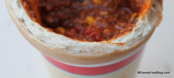 "Inside" the bread cone