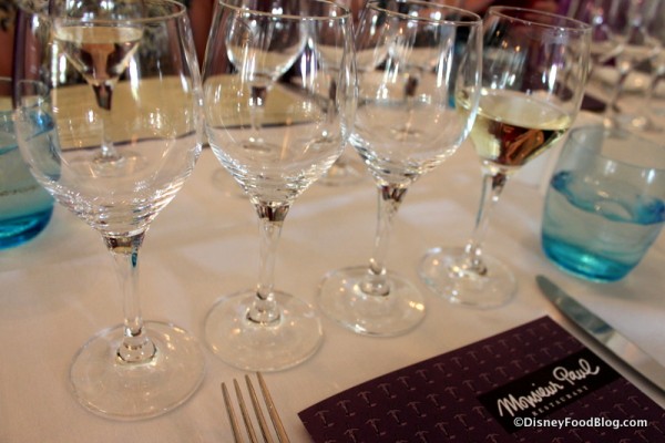 Table Setting with Wine Glasses