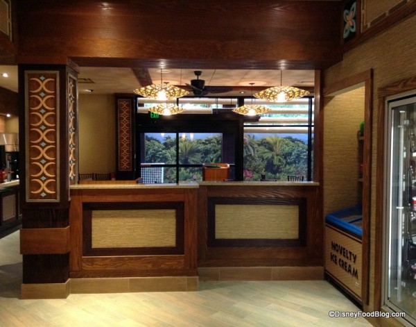 Side dining room as seen from the ordering area