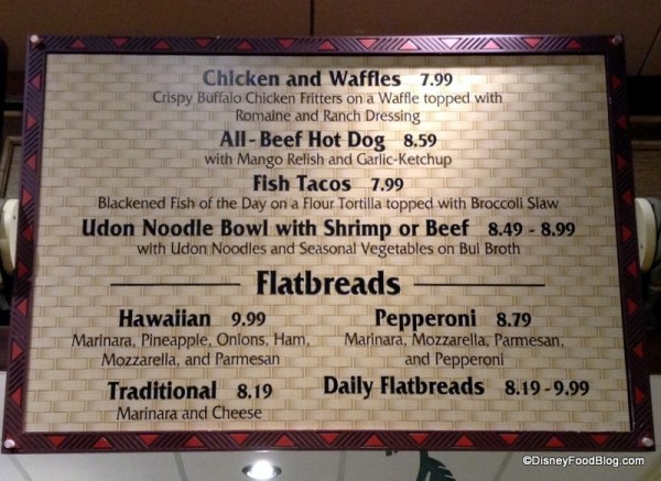 Lunch and Dinner Menu