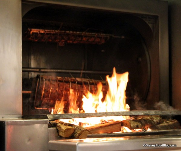 Fire Where Meats are Spit Roasted