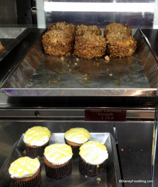 Lemon Blast cupcake on the bottom of the case