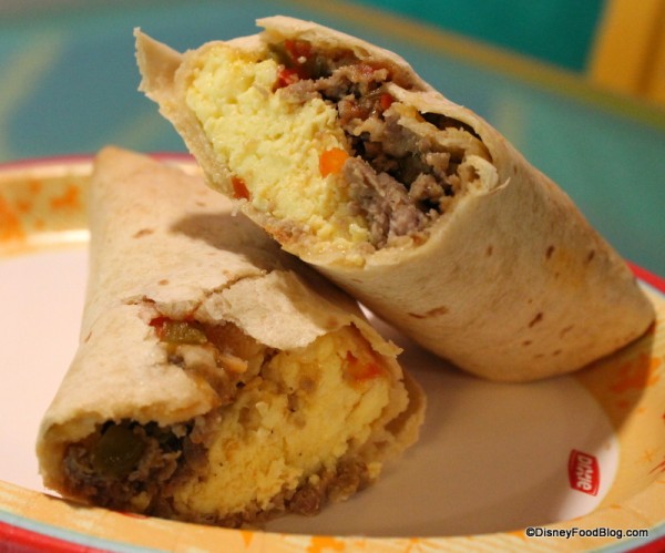 Breakfast Burrito cross-section