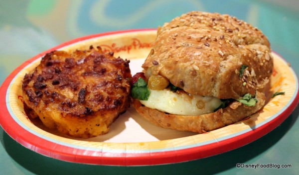 Breakfast Croissant with side of Breakfast Potatoes