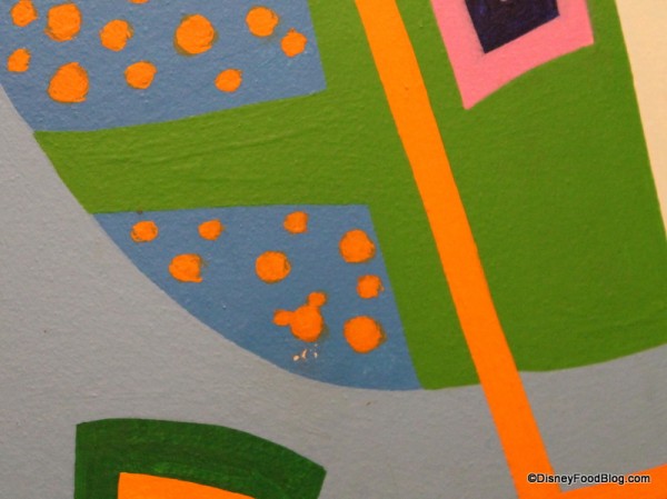 Hidden Mickey on bottom left of the shell