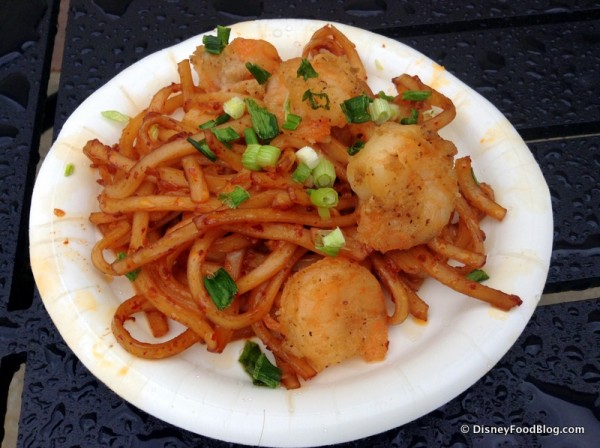 Black Pepper Shrimp with Sichaun Noodles