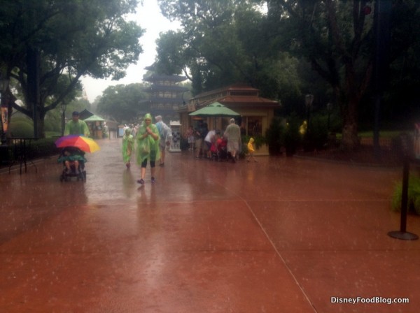 Rainy day at Epcot