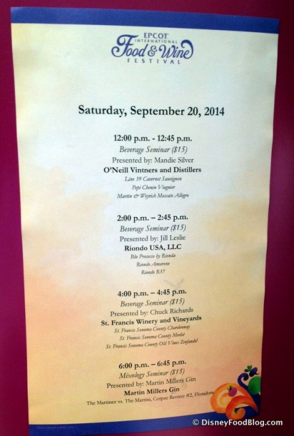 The Vineyard Stage Schedule