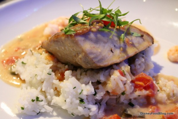 Seared Mahi Mahi close up