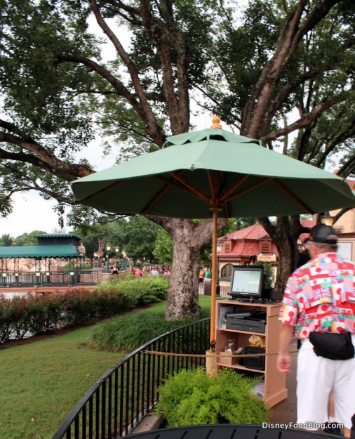 Cash register in front of area