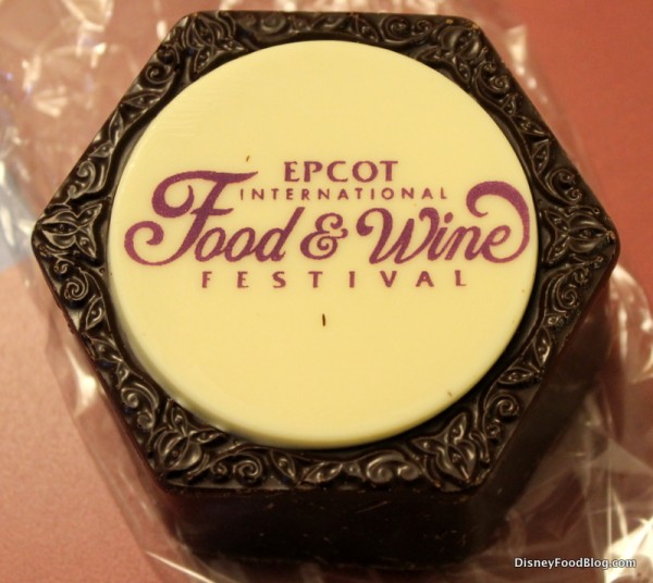 Truffle box made of chocolate