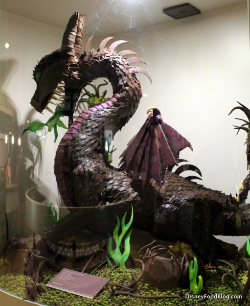 Maleficent chocolate sculpture