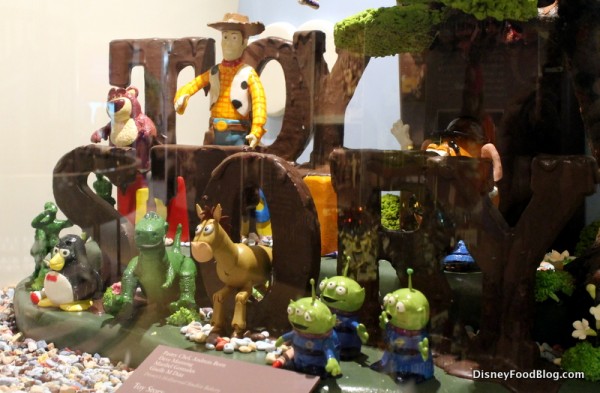 Toy Story chocolate sculpture