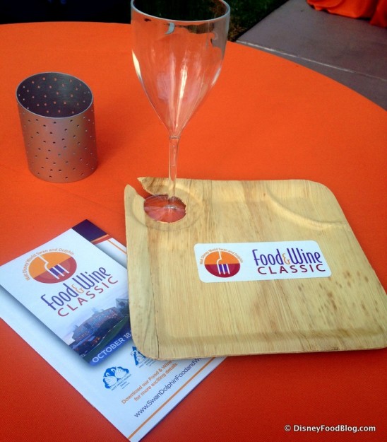 Food and Wine Classic Tray and Glass