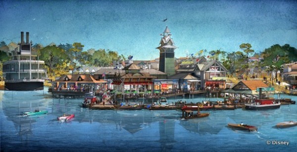 Concept art for The Boathouse -- Outside View