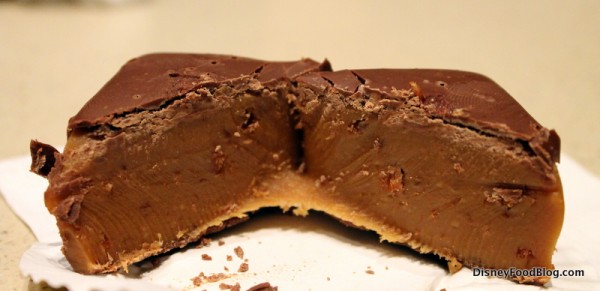 Caramel Bacon Square cross-section