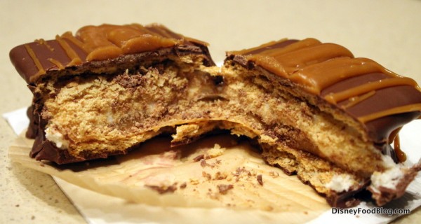Caramel S'more cross section
