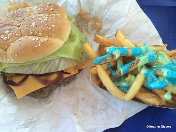 Monster U Style Burger with Fries