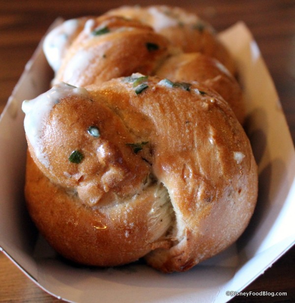 Butter on the Pesto Knots