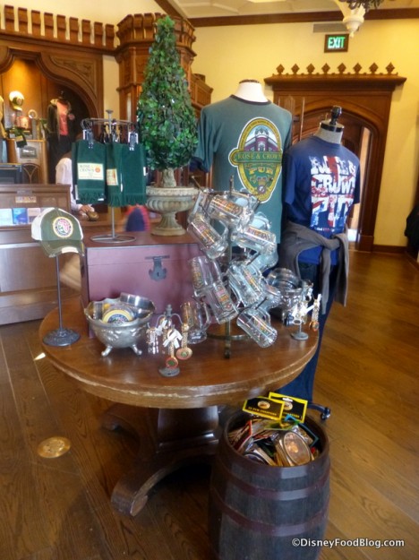 Rose & Crown merchandise display