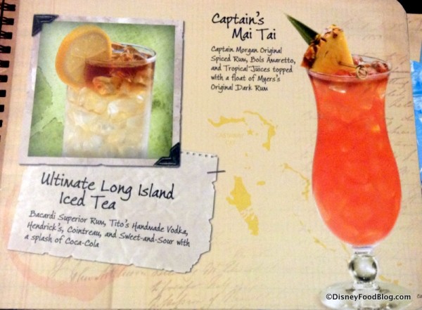 Ultimate Long Island Iced Tea and Captain's Mai Tai