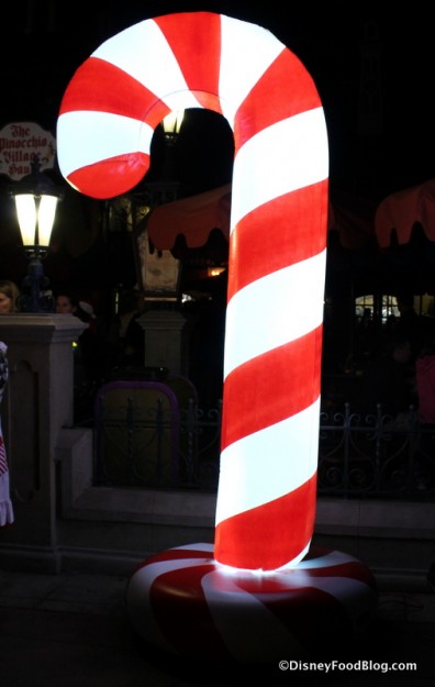 Holiday Treat Station candy cane marker