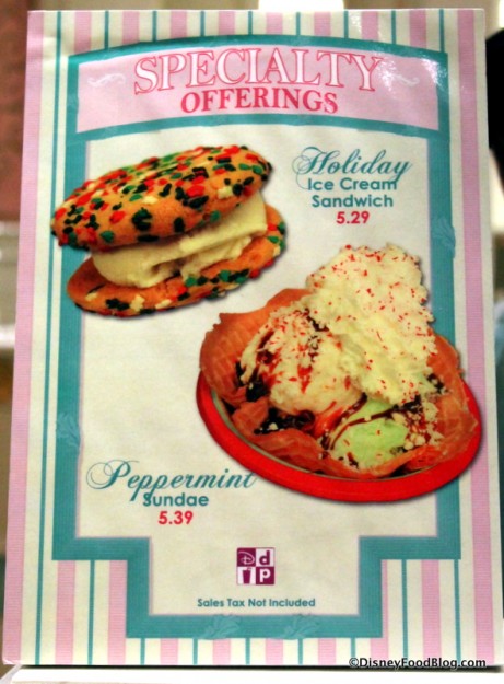 Main Street Ice Cream specialty snacks