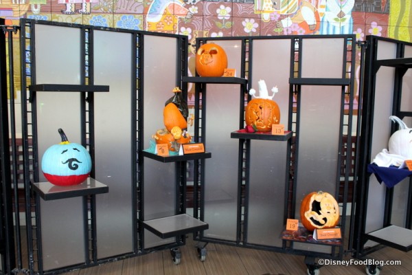 Contemporary Resort Cast Member Pumpkin Carving display