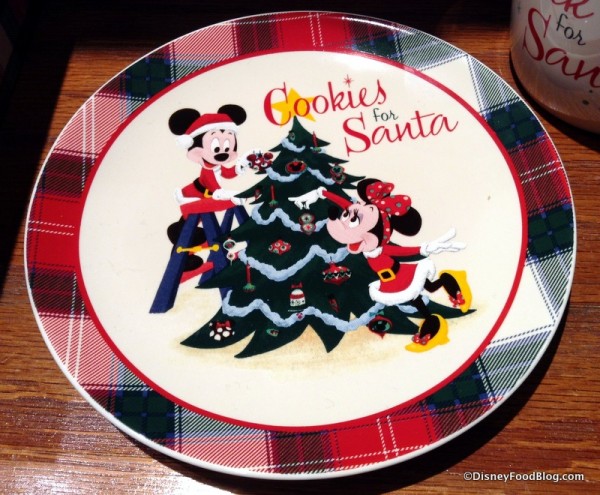 Cookies for Santa plate