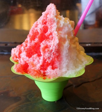 Hawaiian Shaved Ice, cherry and pina colada