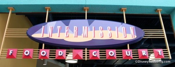 Intermission Food Court sign