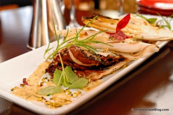 Grilled Treviso at Trattoria al Forno