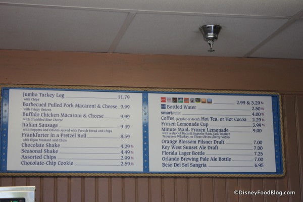 Min & Bill's full menu