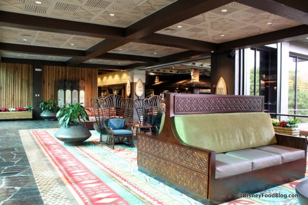 Seating area near the Tambu Lounge