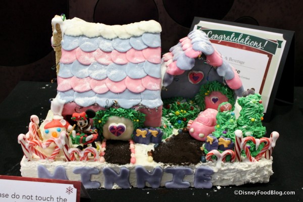Minnie Mouse Gingerbread House