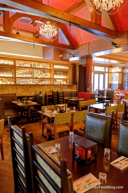 Seating in the Sala da Pranzo looking back to the Cucina