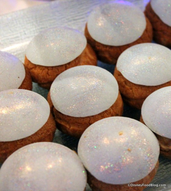 Snow Queen Blue Glitter Cream Puff