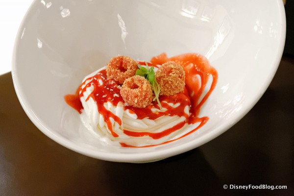 "Spaghetti" Gelato and "Meatballs"